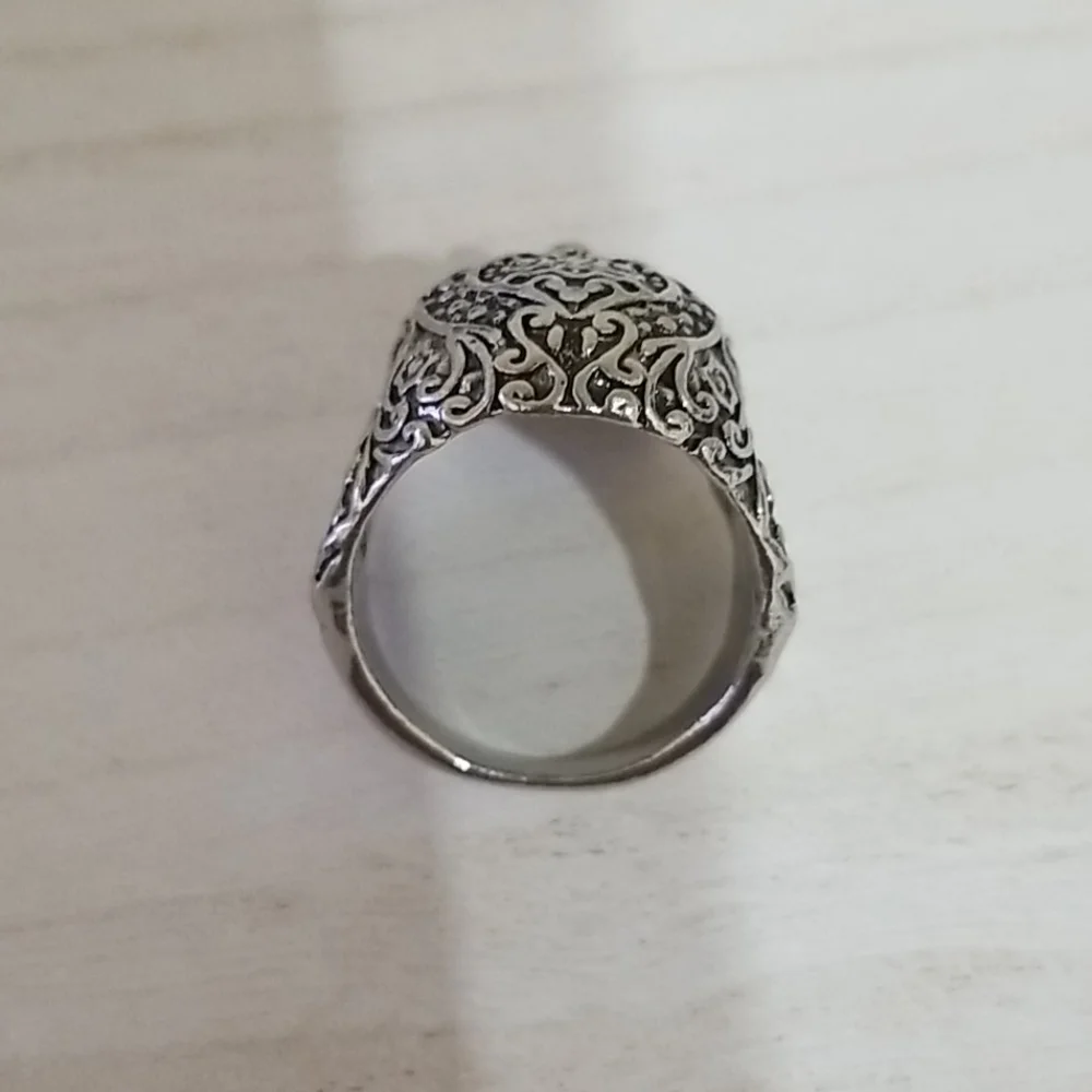 Silver Skull Ring Size 10